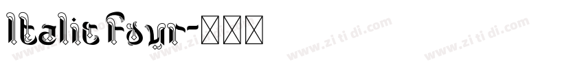 ltalic four字体转换